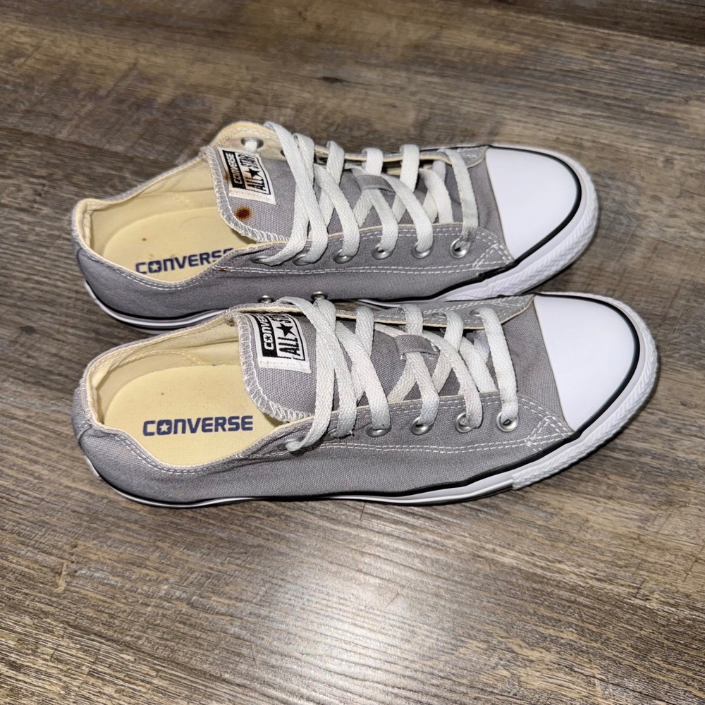 Converse Chuck Taylor All Star Low Top Mens 8 Womens 10 Gray Sneakers 1J713 - Picture 5 of 8